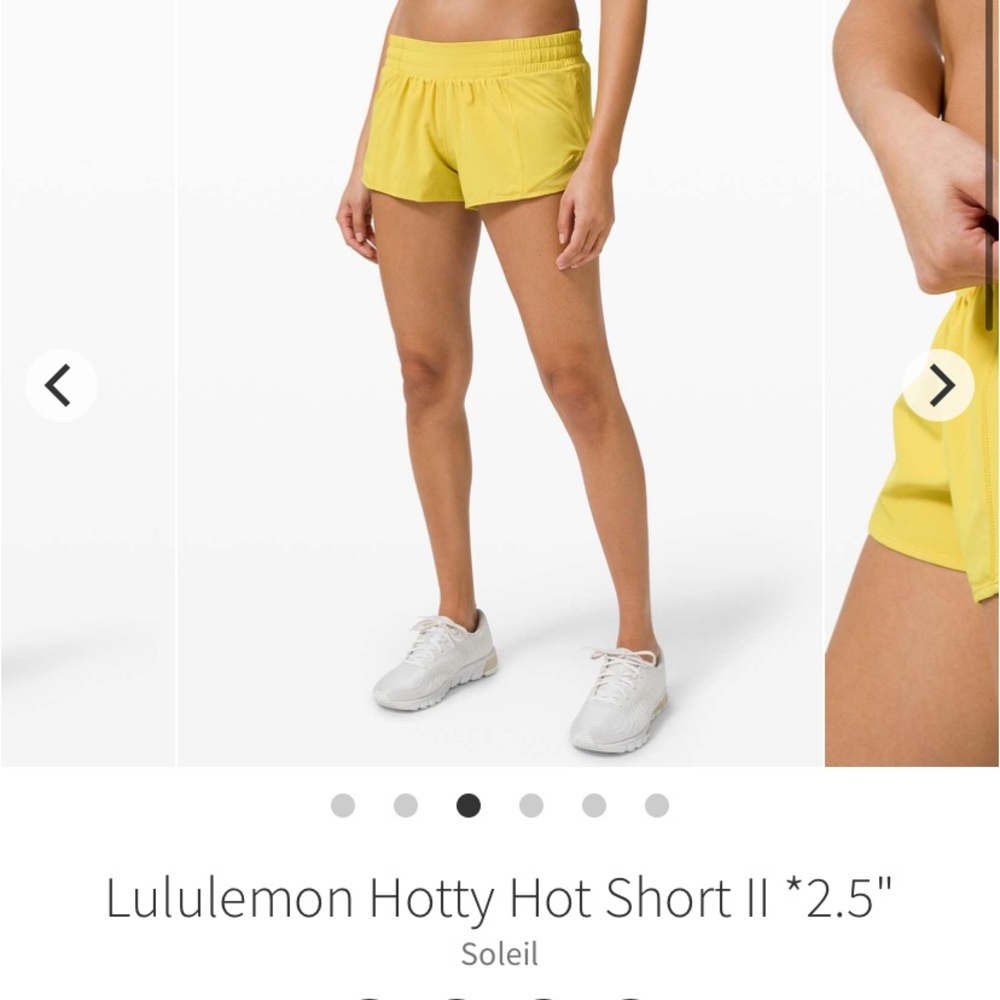 Lululemon Hotty Hot Shorts II 2.5 in